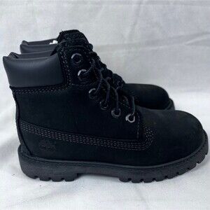 Timberland Toddler 6-Inch Premium Waterproof Boots Black Size 11 NEW